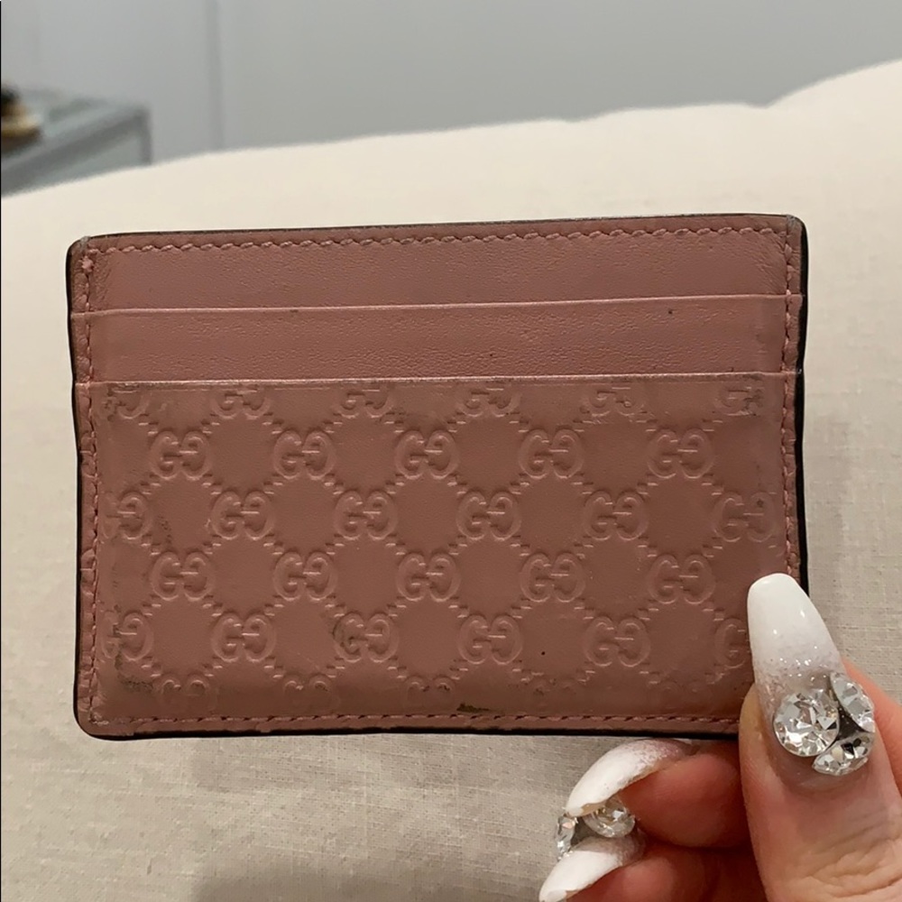Pink Gucci Cardholder